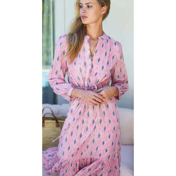 Emerson Fry India Collection Frances Dress Alice Organic Cotton-sz XS - Picture 2 of 16